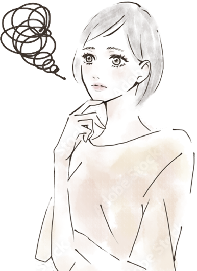 悩んでいる女性